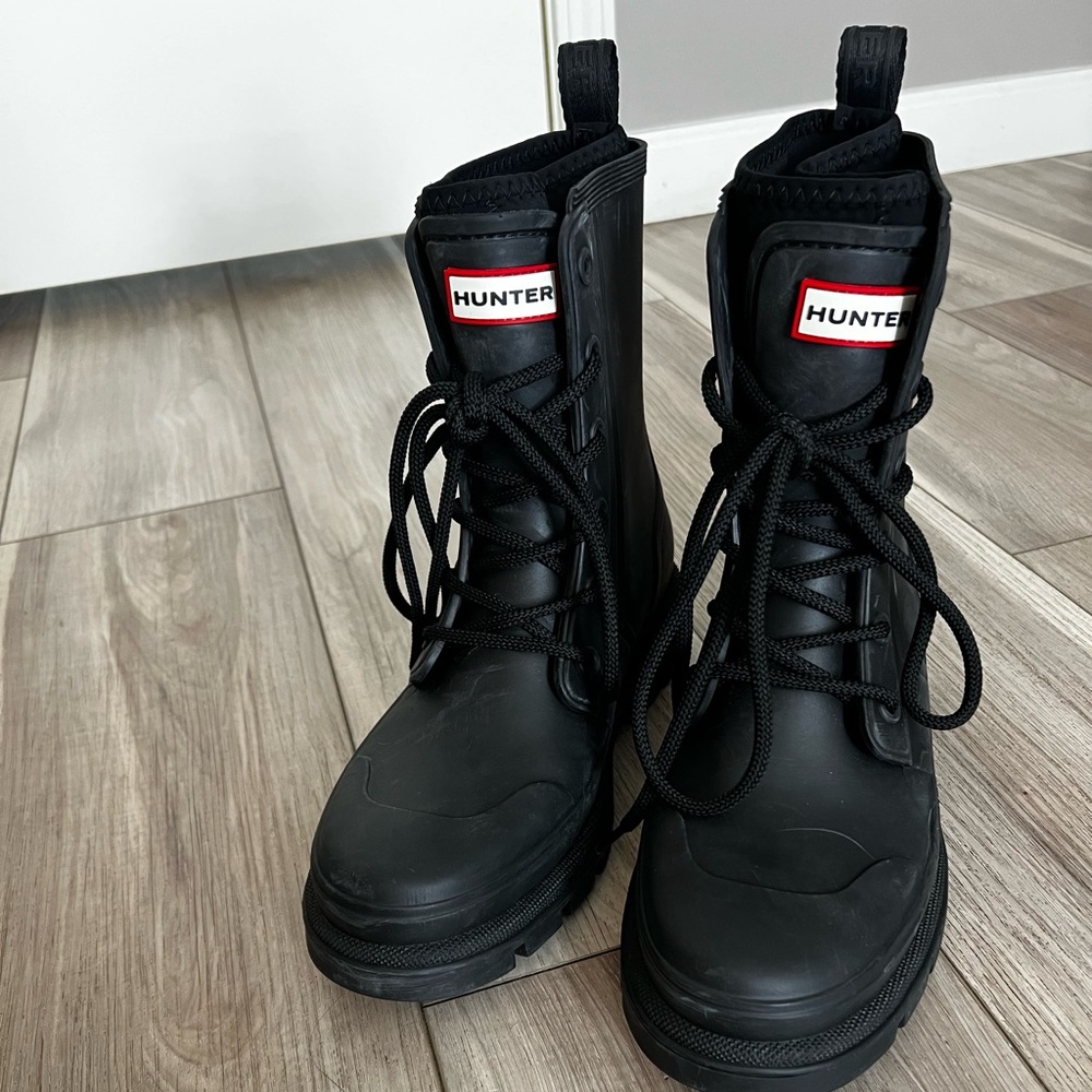 Hunter Black Waterproof Boots